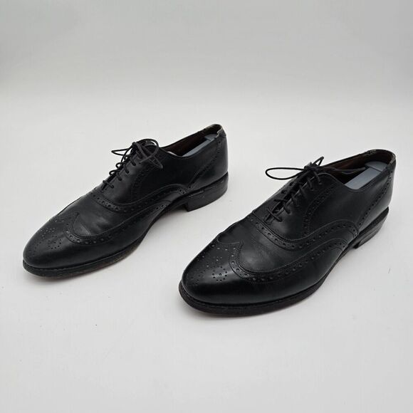 Allen Edmonds Shoes Mens 8.5 C Black Wing Ox Oxford Lace Up Dress 66152 - Picture 5 of 12